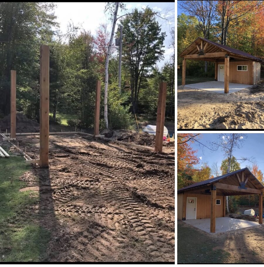 Covered porch build